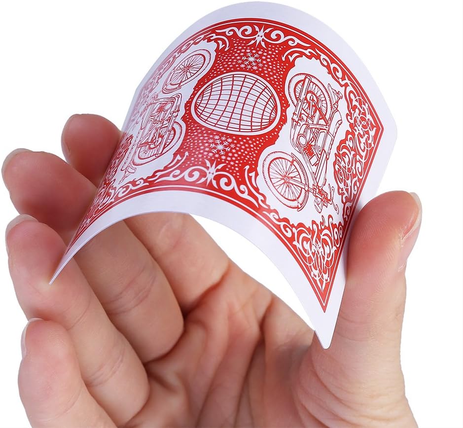 HotLotFancy Playing Cards, 12 Pack, Decks of Cards Bulk, Poker Size, Standard Index, for Blackjack, Euchre, Canasta Card Game, 6 Blue and 6 Red, Casino Grade Poker Cards