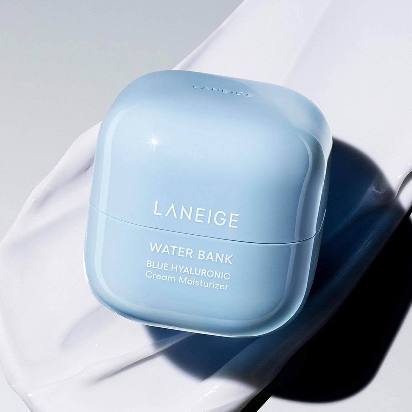 HotWater Bank Blue Hyaluronic Acid Cream Daily Face Moisturizer: Hydrating Korean Lightweight Face Cream with Ceramides & Squalane for Lasting Deep Hydration & Skin Barrier Support