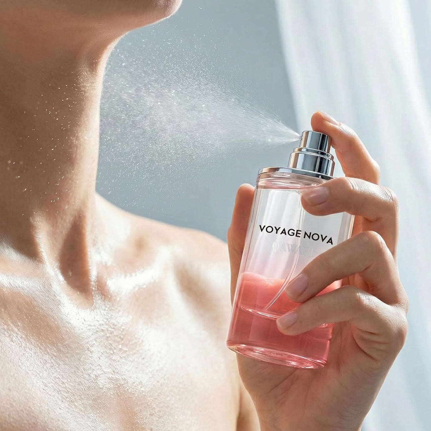 Hot Voyage Nova Eau de Parfum for Women, Lychee Bergamot Ginger, Rose Peony Cocoa Blossom, Elegant Patchouli, Long Lasting Spring Fall Perfume, 50ml &1.7fl oz