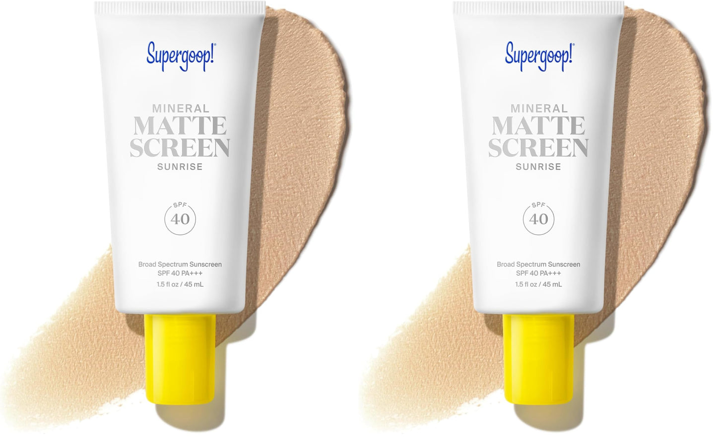 HotSupergoop! Mineral Mattescreen SPF 40 - Mineral, Oil-Free Broad Spectrum Sunscreen - Smooths Skin’s Appearance, Minimizes Pores & Controls Shine - Water & Sweat Resistant