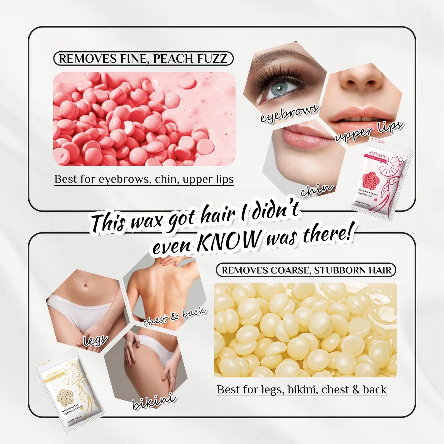 HotKOTAMU Waxing Kit for Women & Men, Pink Digital Wax Pot Warmer Hair Removal | Home Hard Wax Kit, Wax Machine, Face, Eyebrow, Bikini, Brazilian, Body, Sensitive Skin, 25 Accessories, Beginner-Friendly