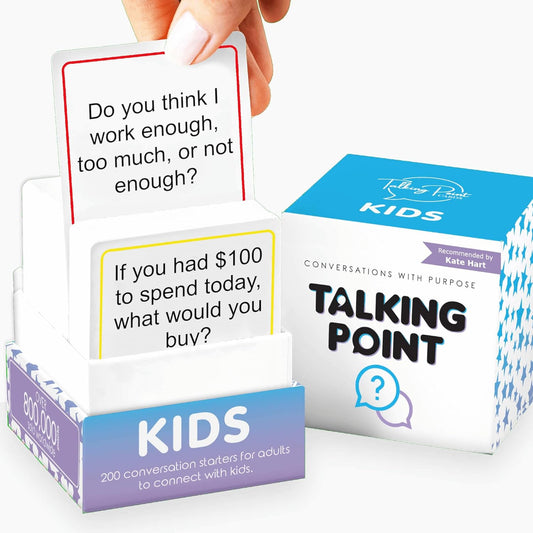 Hot 200 Kids Conversation Cards - Screen-Free Family Dinner Game and Road Trip Essential - Get Children to Talk, Listen, and Connect with Parents - Expert-Developed Gift for Ages 5-12