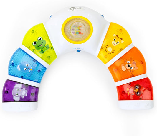HotBaby Einstein Glow & Discover Light Bar Musical Toy, Activity Station, Sitting Up and Tummy Time Toy, Color and Animal Learning Toy, Infant Ages 3 Months+
