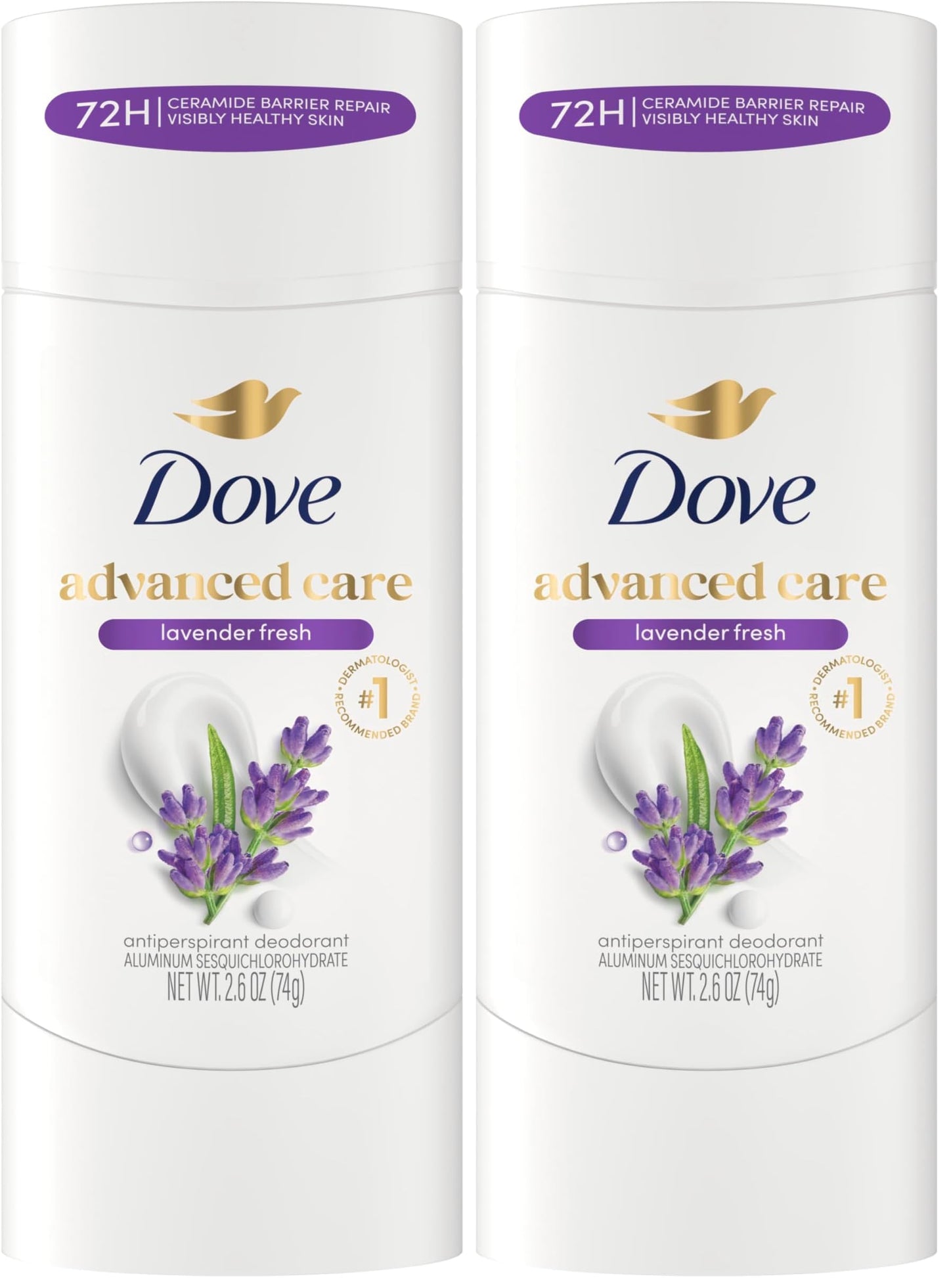 HotDove Advanced Care Antiperspirant Deodorant Stick Cool Essentials 4 ct for helping your skin barrier repair after shaving 72 hour odor control and sweat protection with Pro Ceramide Technology 2.6 oz