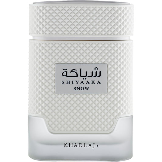 Hot Khadlaj Shiyaaka Snow – Citrusy, Woody, Spicy, Aromatic – Eau de Parfum Spray Long-Lasting Fragrance for Men, 3.4 Ounce / 100 ml