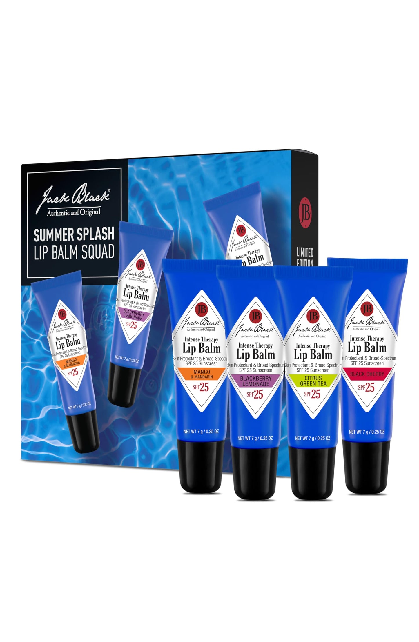 HotJack Black Intense Therapy Lip Balm – SPF 25 Sun Protection, Lip Moisturizer