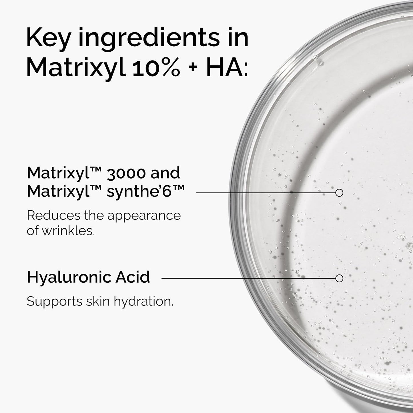 HotMatrixyl 10% + Hyaluronic Acid, Anti-Aging Serum for Fine Lines and Wrinkles, 1 Fl Oz
