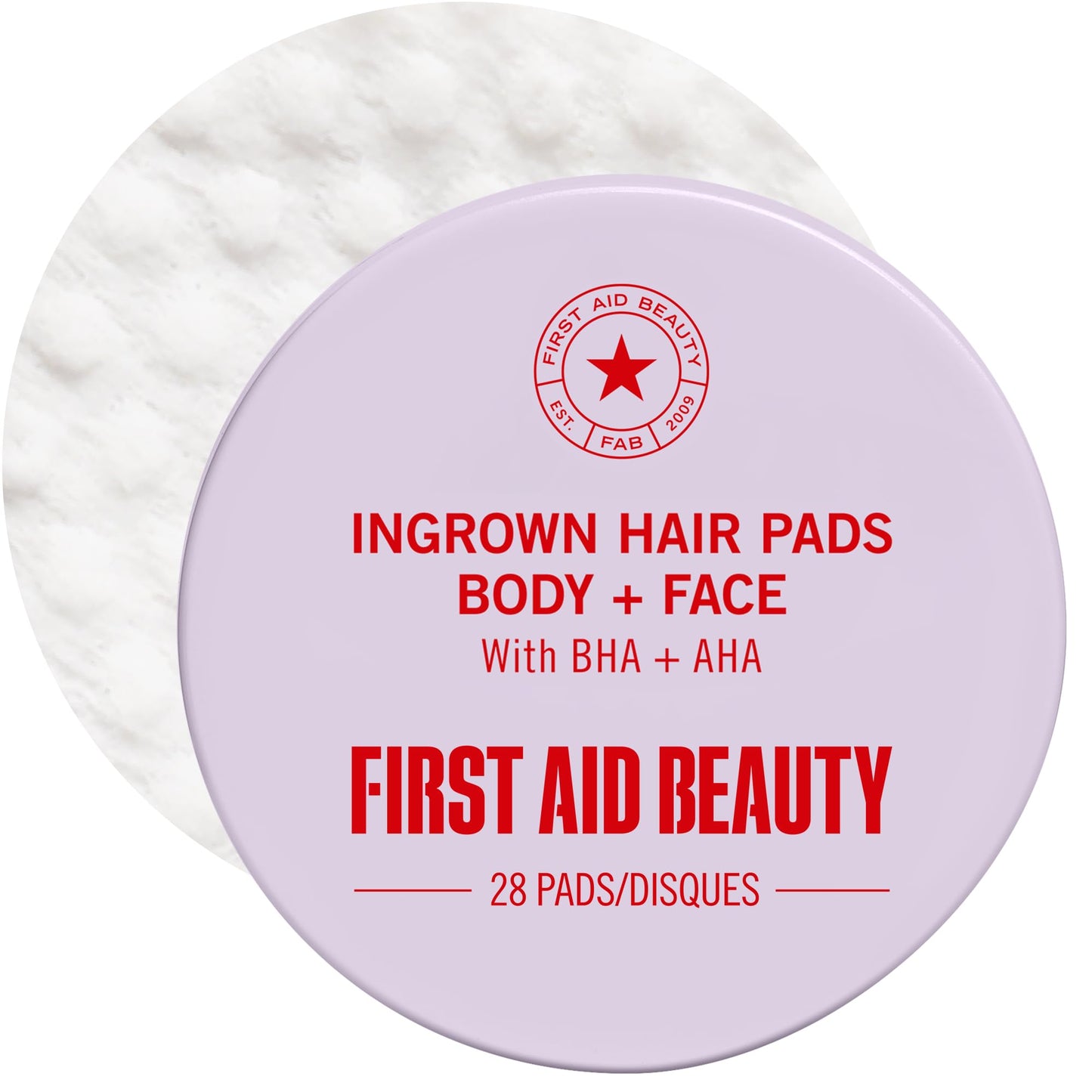 HotFirst Aid Beauty Ingrown Hair Pads Aftershave Treatment to Help Prevent Razor Bumps, Exfoliate Underarms & Bikini Area, Sensitive Skin