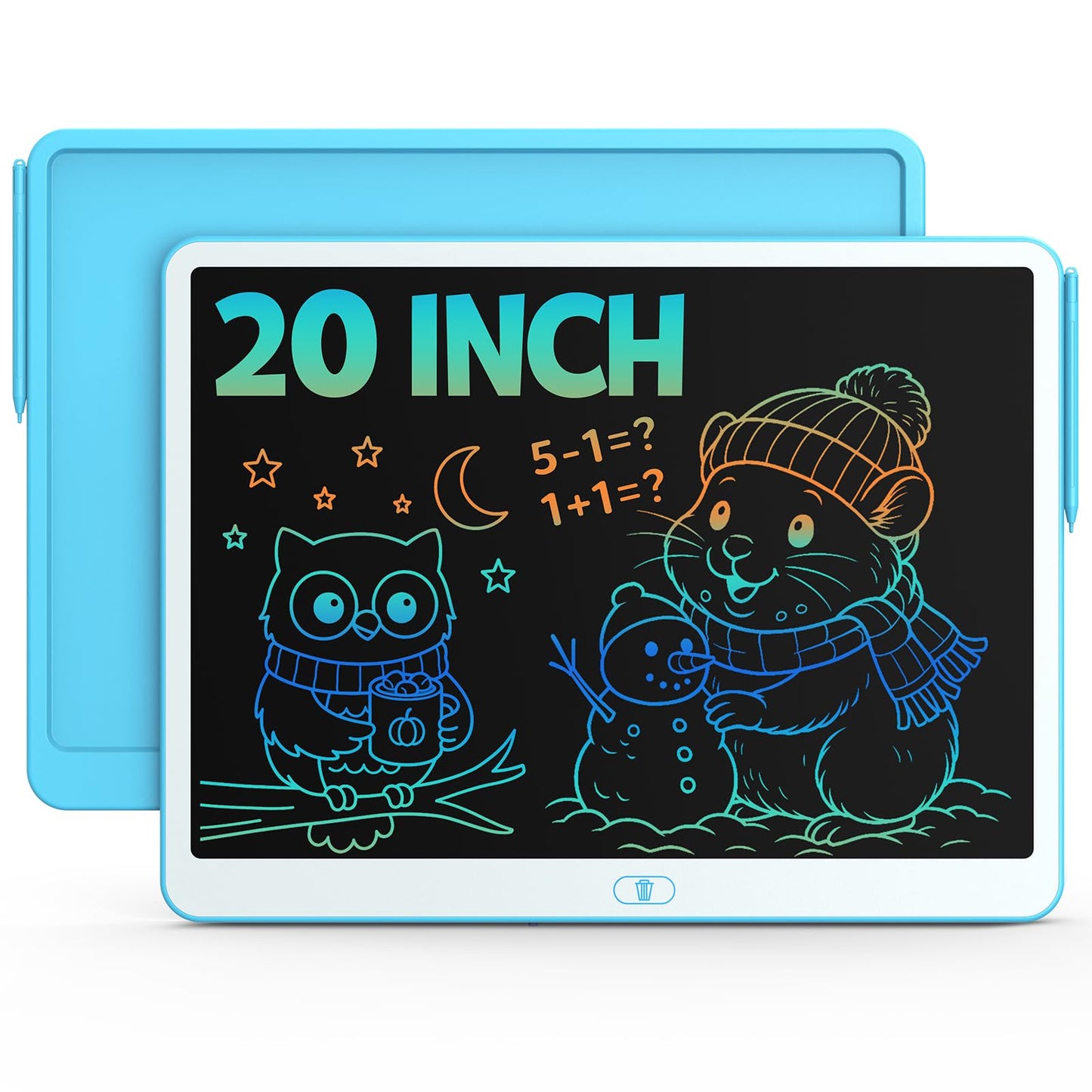 HotBravokids 10 Inch LCD Writing Tablet for 3-8 Year Olds - Electronic Drawing Pad and Doodle Board as Educational Birthday Gifts for Girls and Boys (Pink)