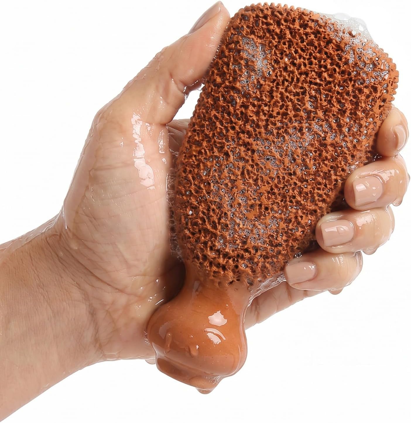 HotPumice Stone for Feet Lasts 5+ Years Foot Exfoliator Scrubber Callus Remover Made of Natural Terra-Cotta