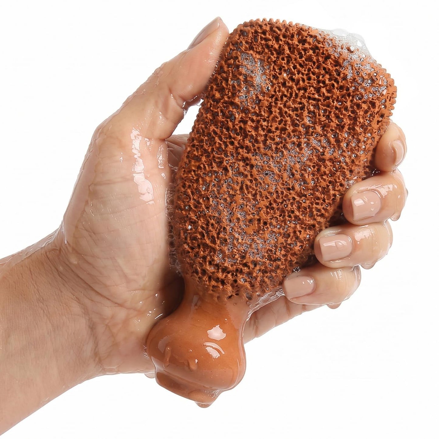 HotPumice Stone for Feet Lasts 5+ Years Foot Exfoliator Scrubber Callus Remover Made of Natural Terra-Cotta