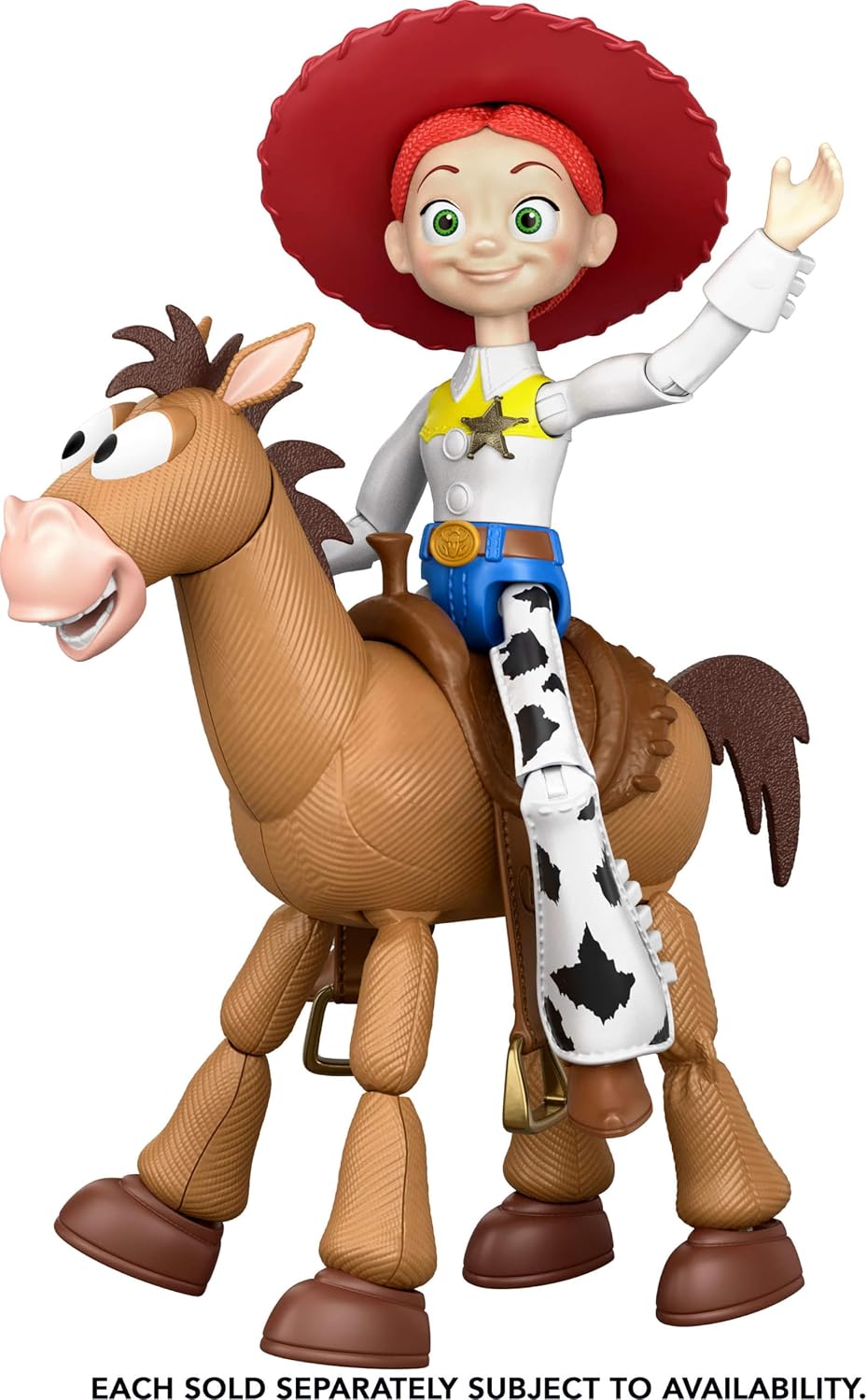 HotMattel Disney and Pixar Toy Story 5 Critter Talk Jessie | 12-inch Posable Action Figure Toy & Jimmy Dean, 35+ Movie Sounds & Phrases, English Language