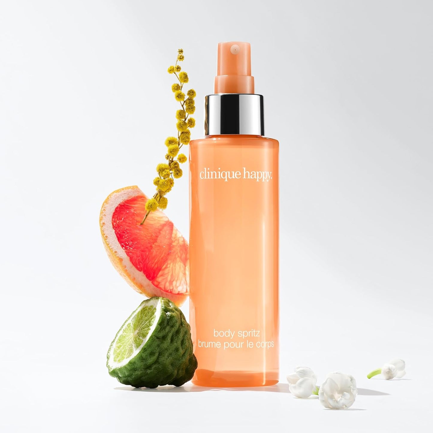 Hot Clinique Happy Body Spritz | Notes of Grapefruit, Bergamot, Hawaiian Wedding Flower + Spring Mimosa | Women's Fragrance, 4.2 Fl Oz