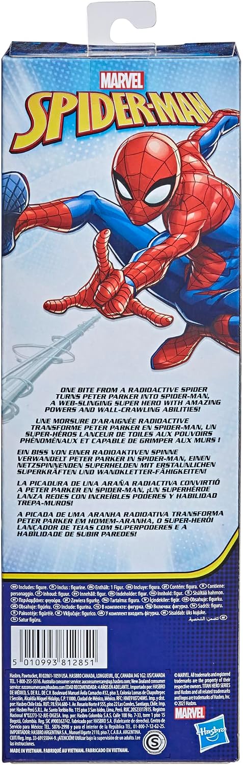 HotMarvel Titan Hero Series Spider-Man 12-Inch Action Figure with Fx Port