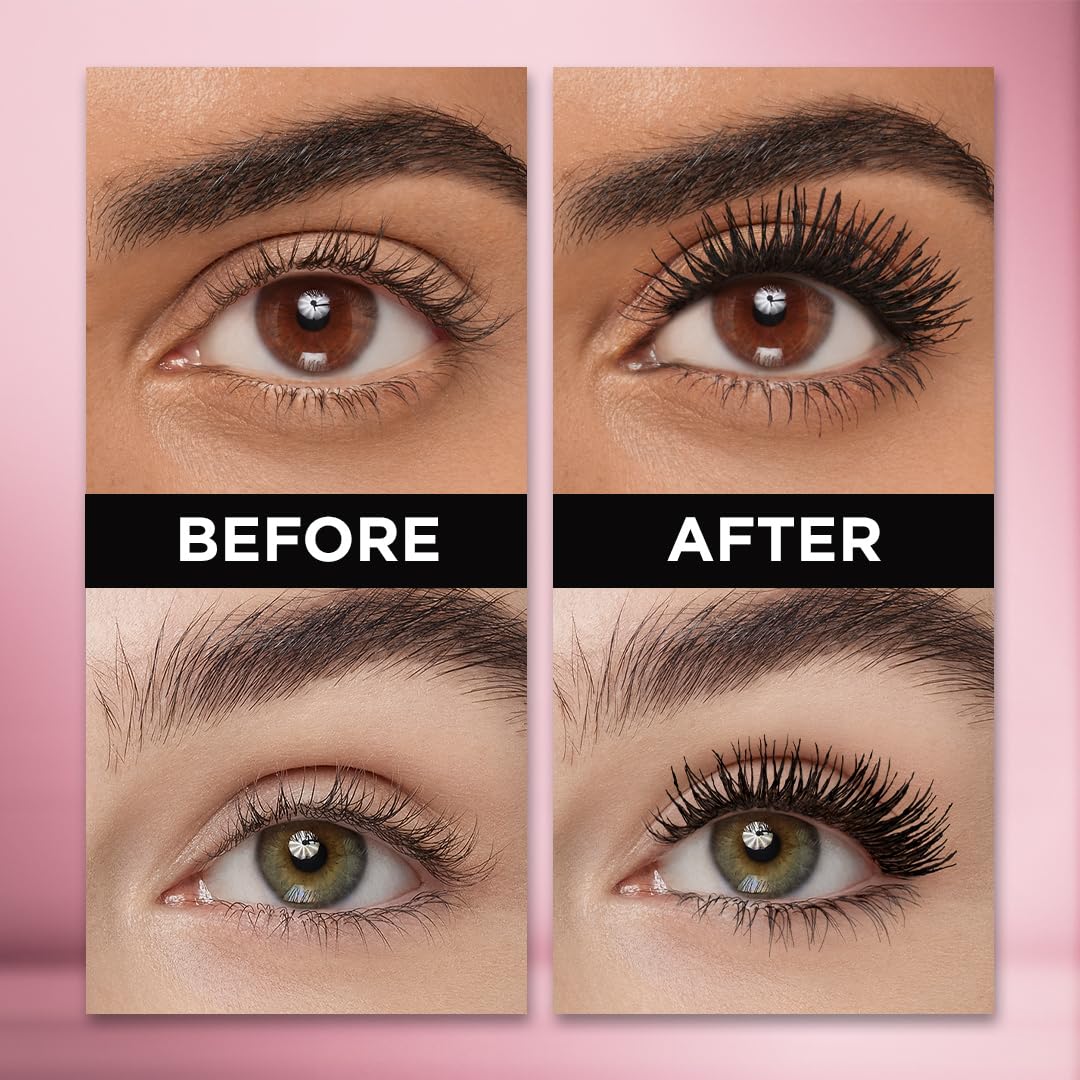 HotL'Oreal Paris Makeup Voluminous Lash Paradise Mascara, Voluptuous Volume, Intense Length, Feathery Soft Full Lashes, No Flaking, No Smudging, No Clumping, Blackest Black, 0.25 Fl Oz (Pack of 1)