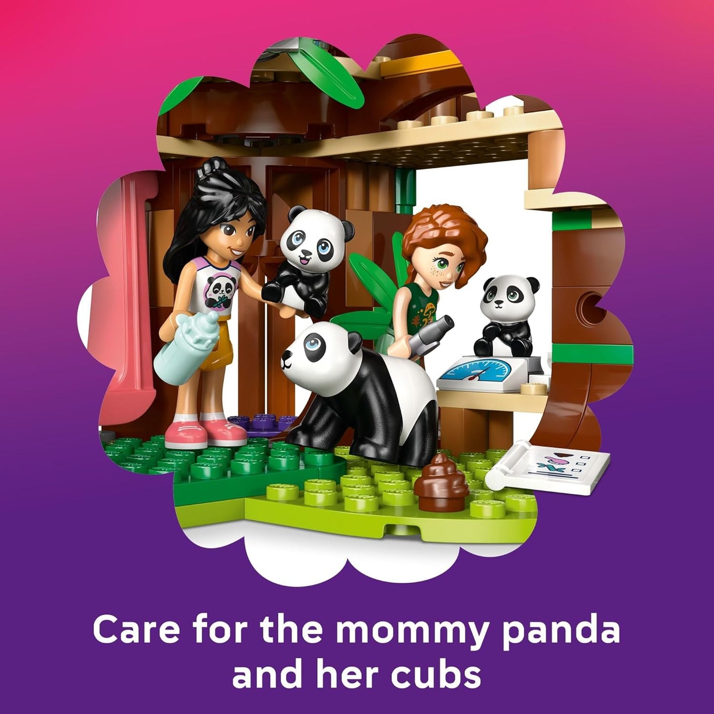Hot LEGO Friends Panda Sanctuary Animal Care Building Toy - Playset for Girls & Boys, Ages 7+ - Gift Idea for Birthdays - W/ 2 Minifigures & Panda Toys - 42648