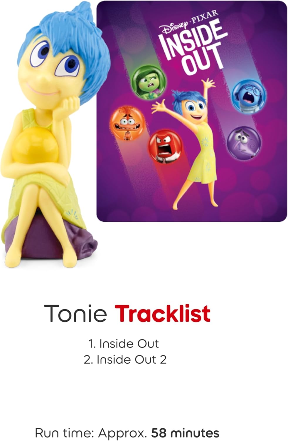 Hot Tonies Joy Audio Toy Figurine from Disney and Pixar's Inside Out & Inside Out 2