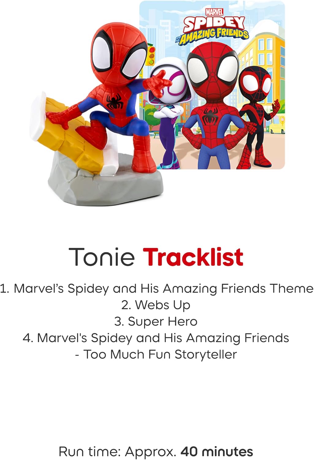 Hot Tonies Spidey Audio Toy Figurine from Marvel's Spidey & His Amazing Friends
