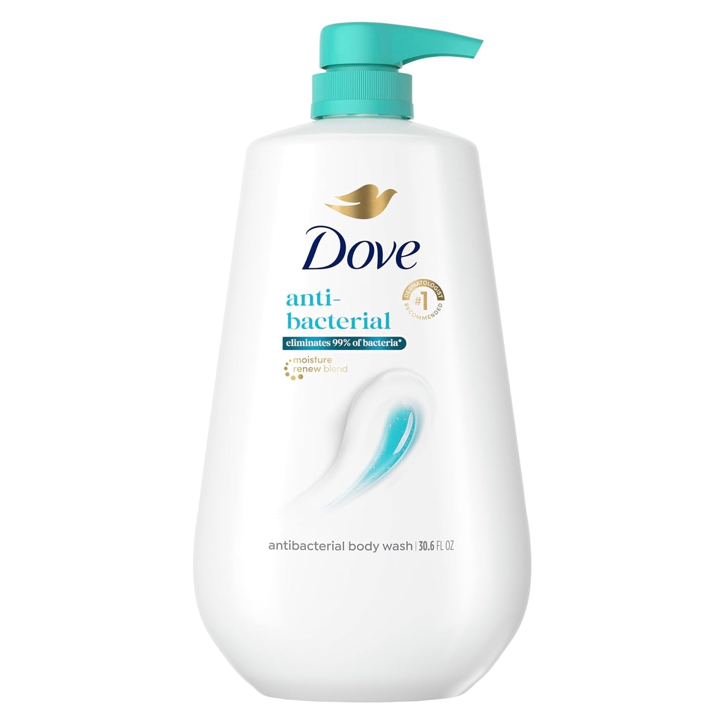 HotDove Body Wash with Pump Antibacterial For All Skin Types Protects from Dryness 30.6 oz