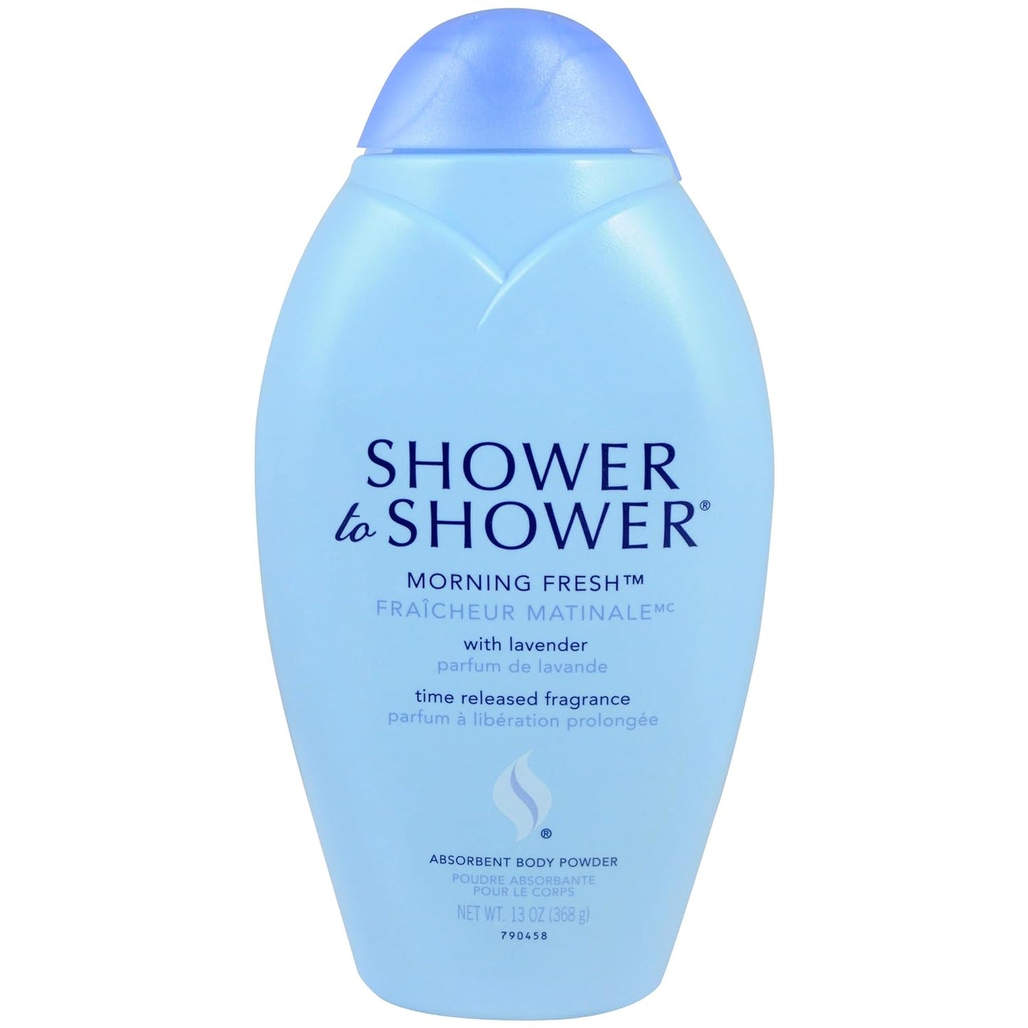 HotShower to Shower Morning Fresh Body Powder with Lavender for Men & Women, Talc Free, Sweat Absorbing, Prevents Chafing & Odor, Deodorizing All Over Body Powder for Long Lasting Freshness, 13 OZ