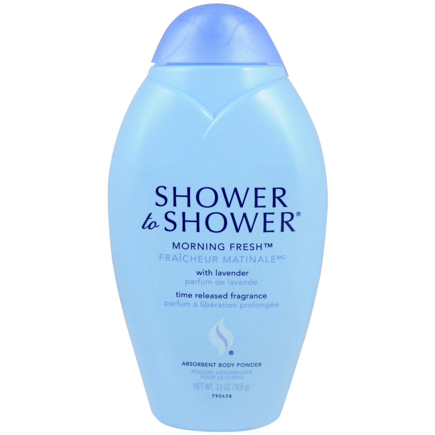 HotShower to Shower Morning Fresh Body Powder with Lavender for Men & Women, Talc Free, Sweat Absorbing, Prevents Chafing & Odor, Deodorizing All Over Body Powder for Long Lasting Freshness, 13 OZ