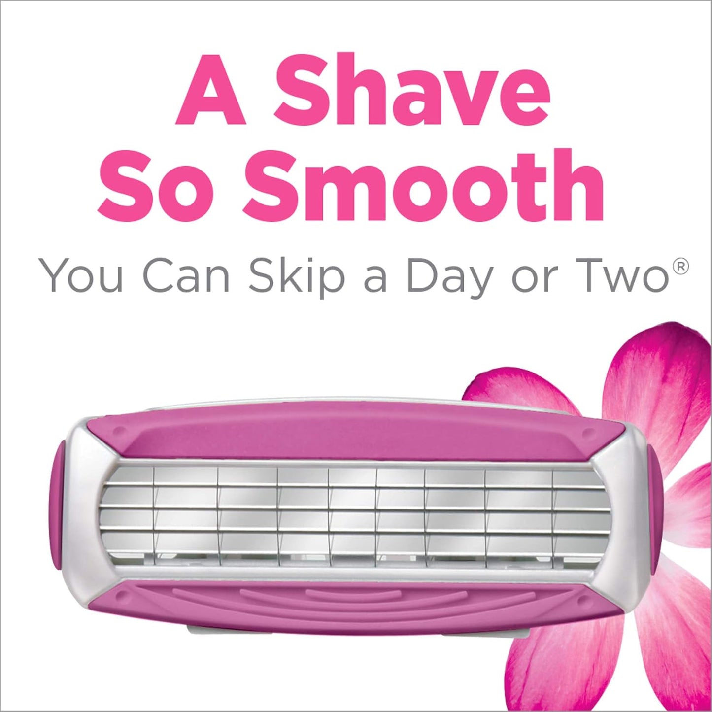 HotSchick Quattro Womens Razor for Shaving Refllls, Razors for Women Value Pack, Ladies Razors for Legs - 8 Count