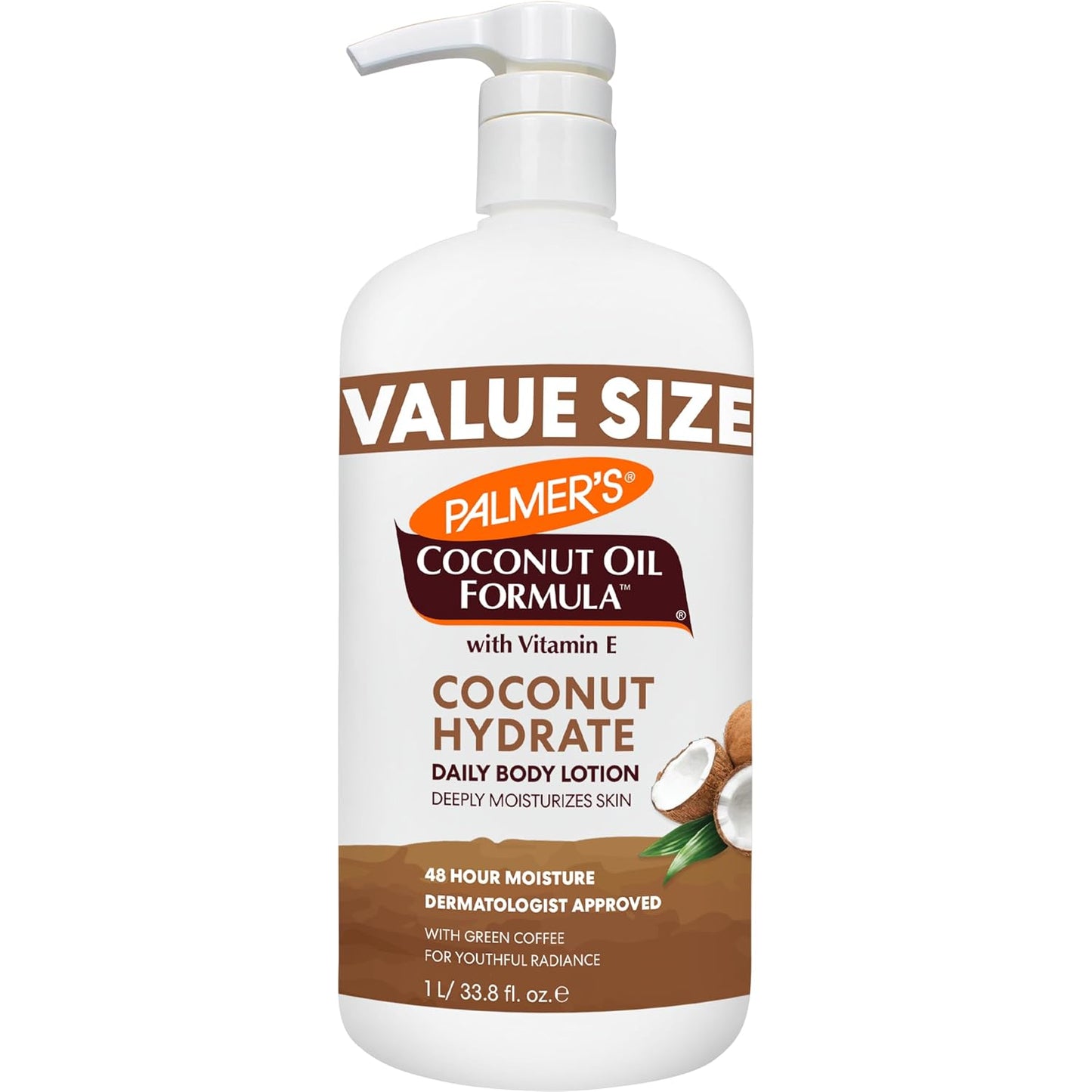 HotPalmer's Coconut Oil Formula Body Lotion for Dry Skin (33.8 Fl Oz)