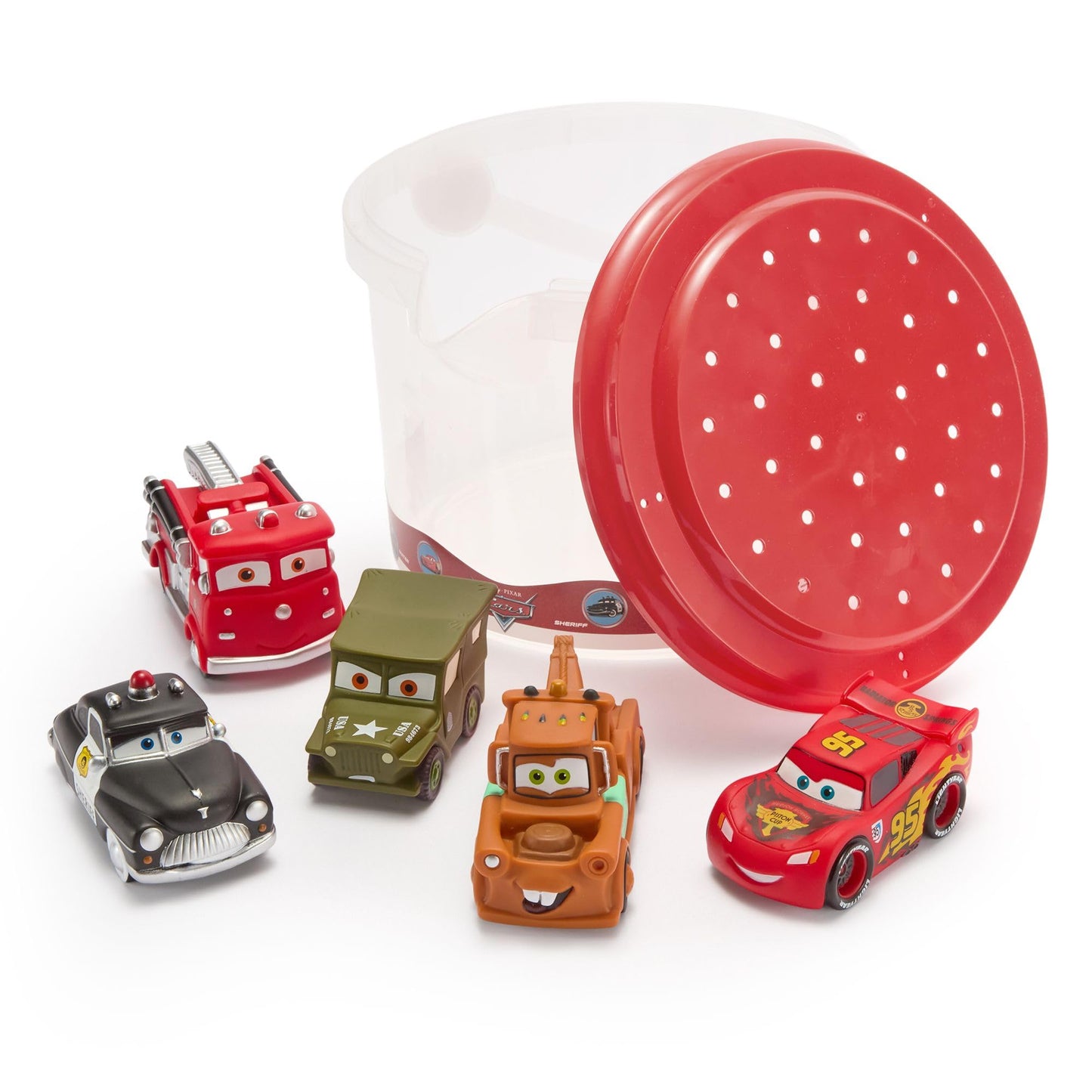 HotDisney Store Official Toy Story Bath Toys Set - Includes 5 Detailed Toys with a Straining Storage Bucket - Bath Time Fun & Water Play Set for Kids