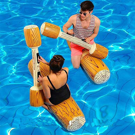 Hot RITONS 4 Pcs Set Inflatable Floating Row Toys, Adult 12 Year Above Pool Party Water Sports Games Log Rafts to Float Toys