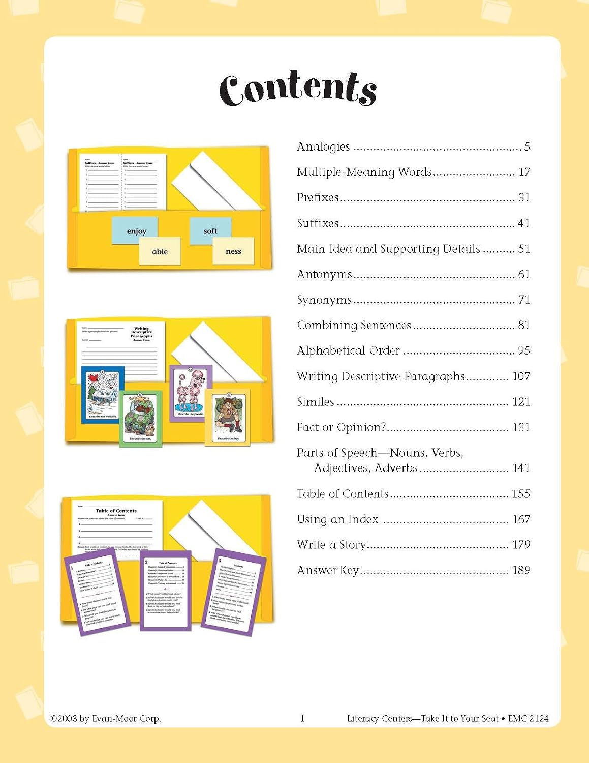 Hot Take It to Your Seat Literacy Centers, Grade 3-4
