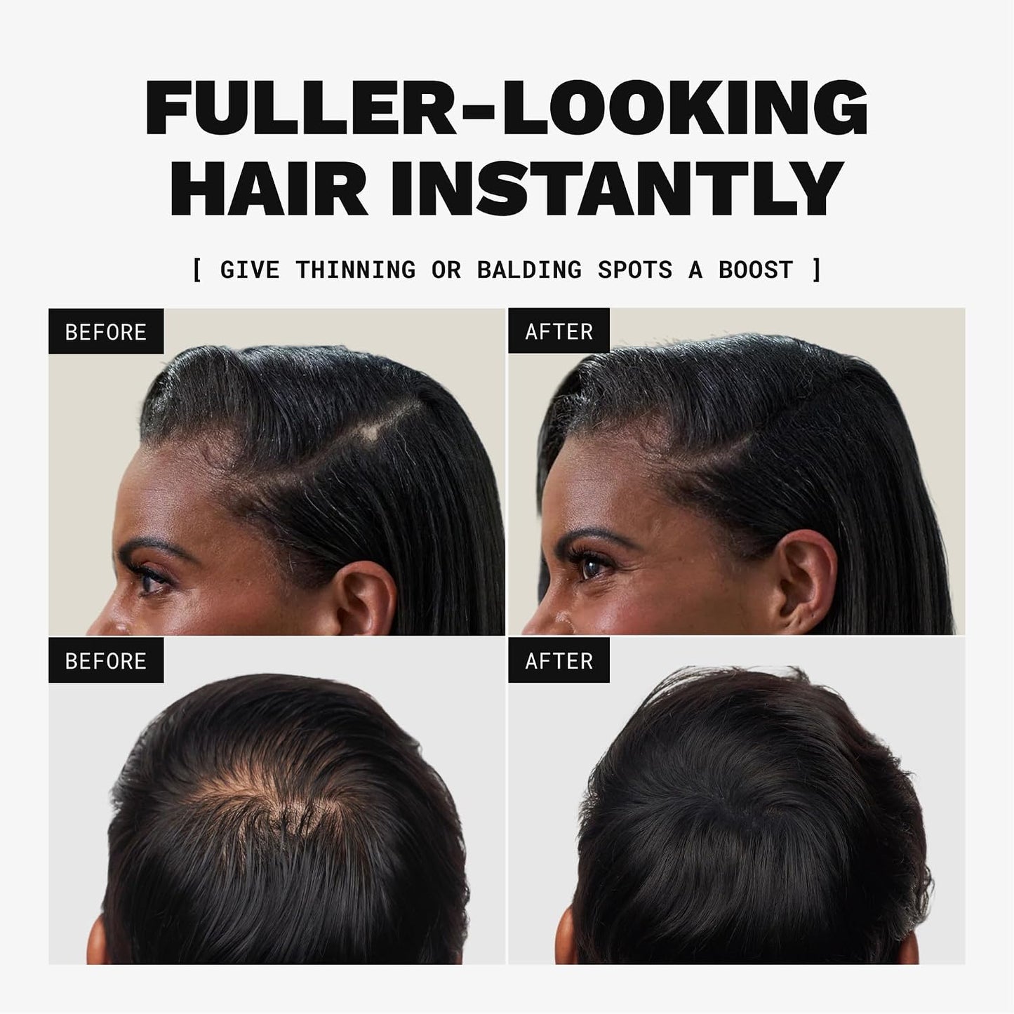 HotToppik Hair Building Fibers, Fill In Fine or Thinning Hair Instantly Thicker, Fuller Looking Hair 9 Shades,4 size options