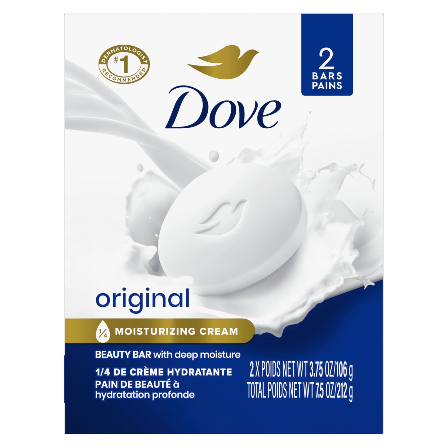 HotDove Pink Rosa Beauty Bar Soap 8 Count, Moisturizing Cleanser, 3.75 oz I Moisturizing beauty bar for soft, smooth skin with a delicate floral scent