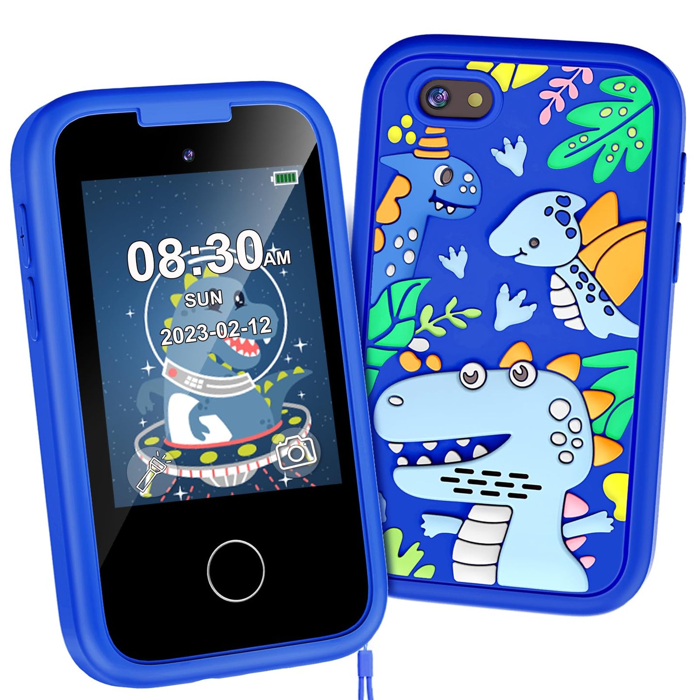 Hot Kids Smart Phone for Girls, Christmas Birthday Gifts for Girls Age 3-10 Kids Toys Cell Phone, 2.8" Touchscreen Toddler Learning Play Toy Phone with Dual Camera, Game, Music Player, 8GB Card Purple