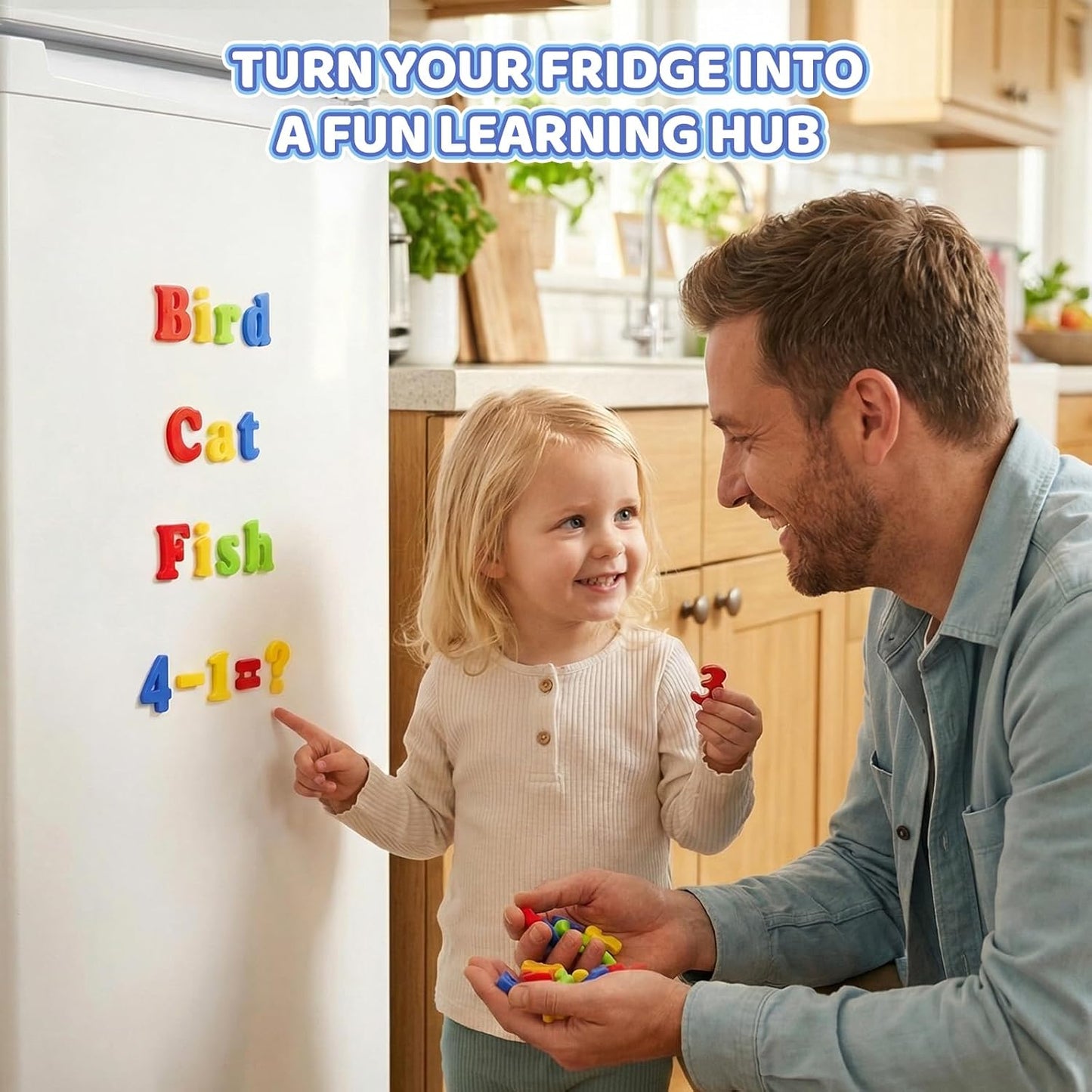 Hot LovesTown 104 PCS Alphabet Magnetic Letters and Numbers for Toddlers,ABC 123 Fridge Educational Set,Great Learning Gift from Parents or Teachers