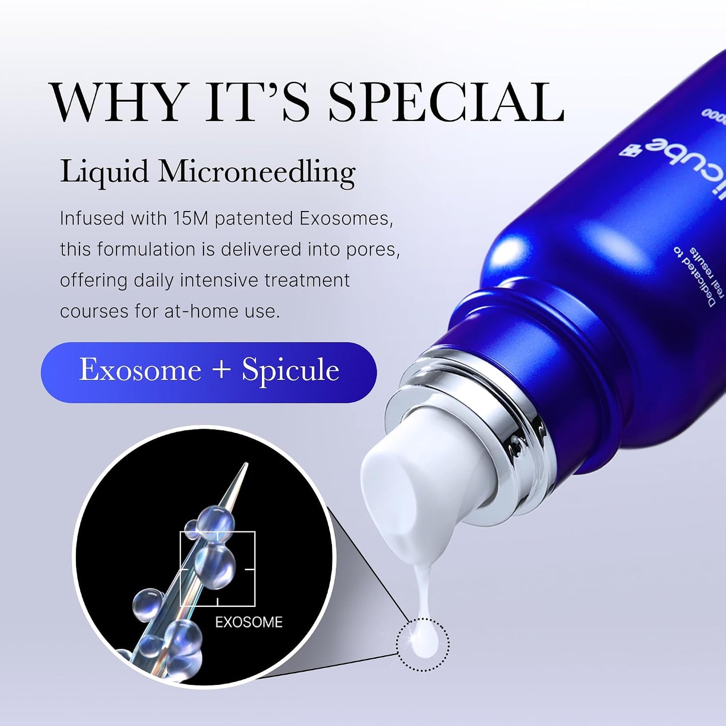Hotmedicube Exosome Shot Zero 7,500 PPM Spicule Facial Serum | Liquid Skin Booster Serum | Exosome, AHA+BHA+PHA | Pore Care, Dead Skin Cells, Skin Texture | Korean Skincare, 1.01 fl.oz
