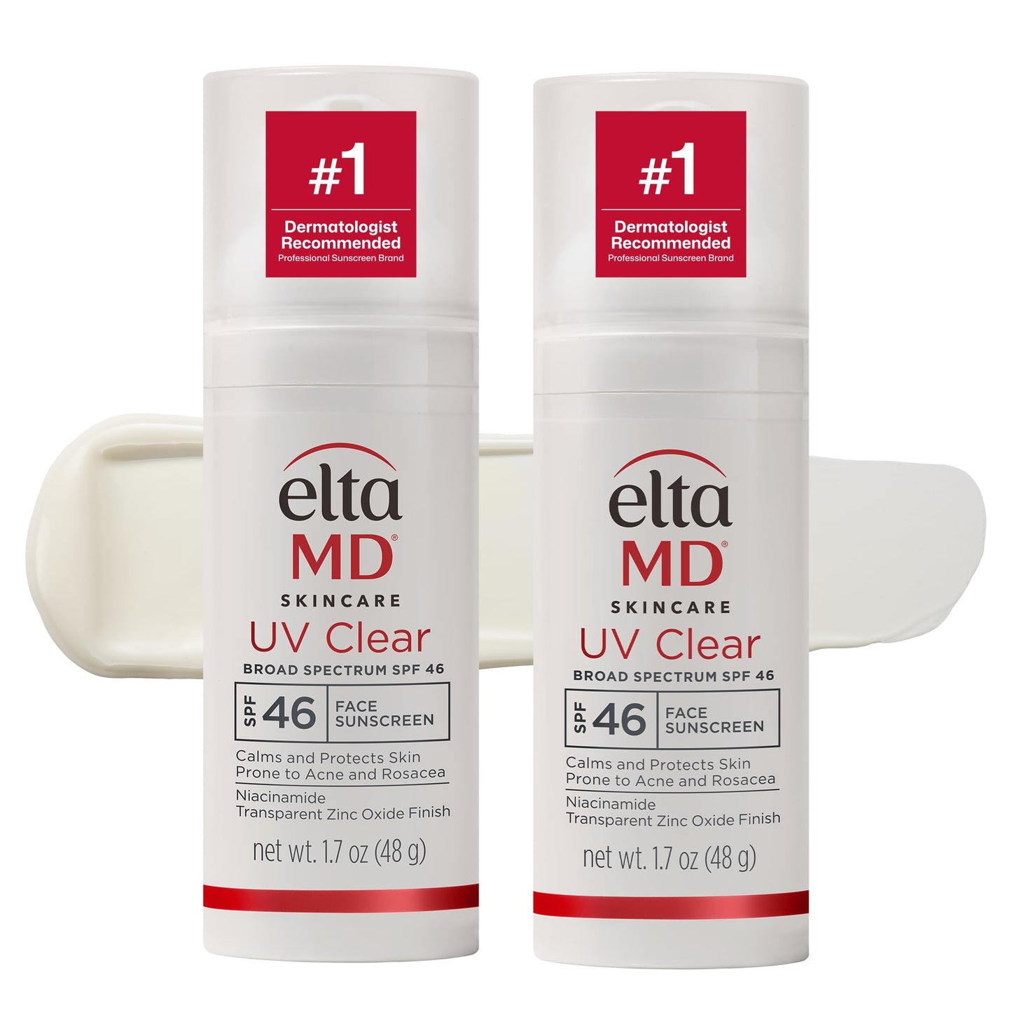 HotEltaMD UV Clear Face Sunscreen SPF, Oil-Free Sunscreen with Zinc Oxide, Dermatologist Recommended