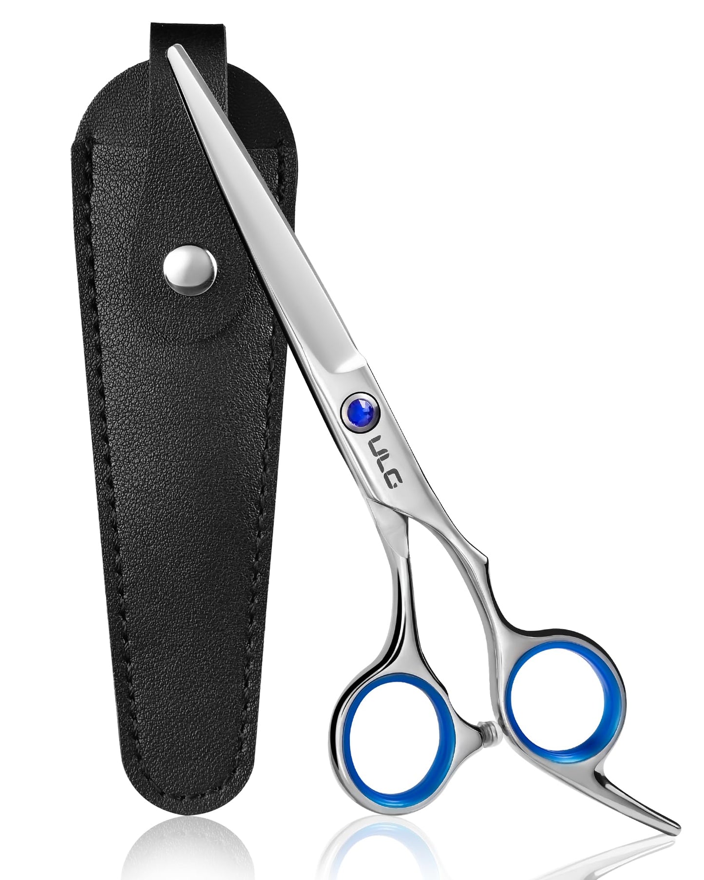 HotHair Cutting Scissors, ULG Professional Hair Scissors 6.5 inch Right-Hand Razor Edge Barber Shears Salon Hair Cutting Shears Made of Japanese Stainless Steel, Hand Sharpened Blue