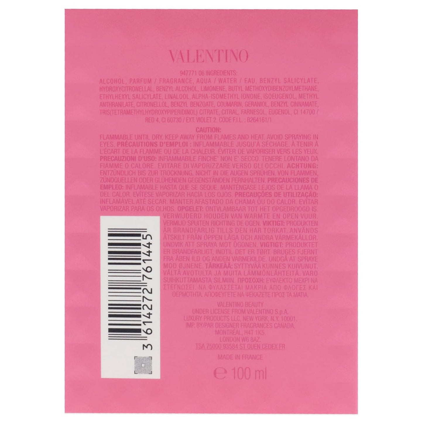 Hot Valentino Donna Born In Roma EDP Spray Women 3.4 oz