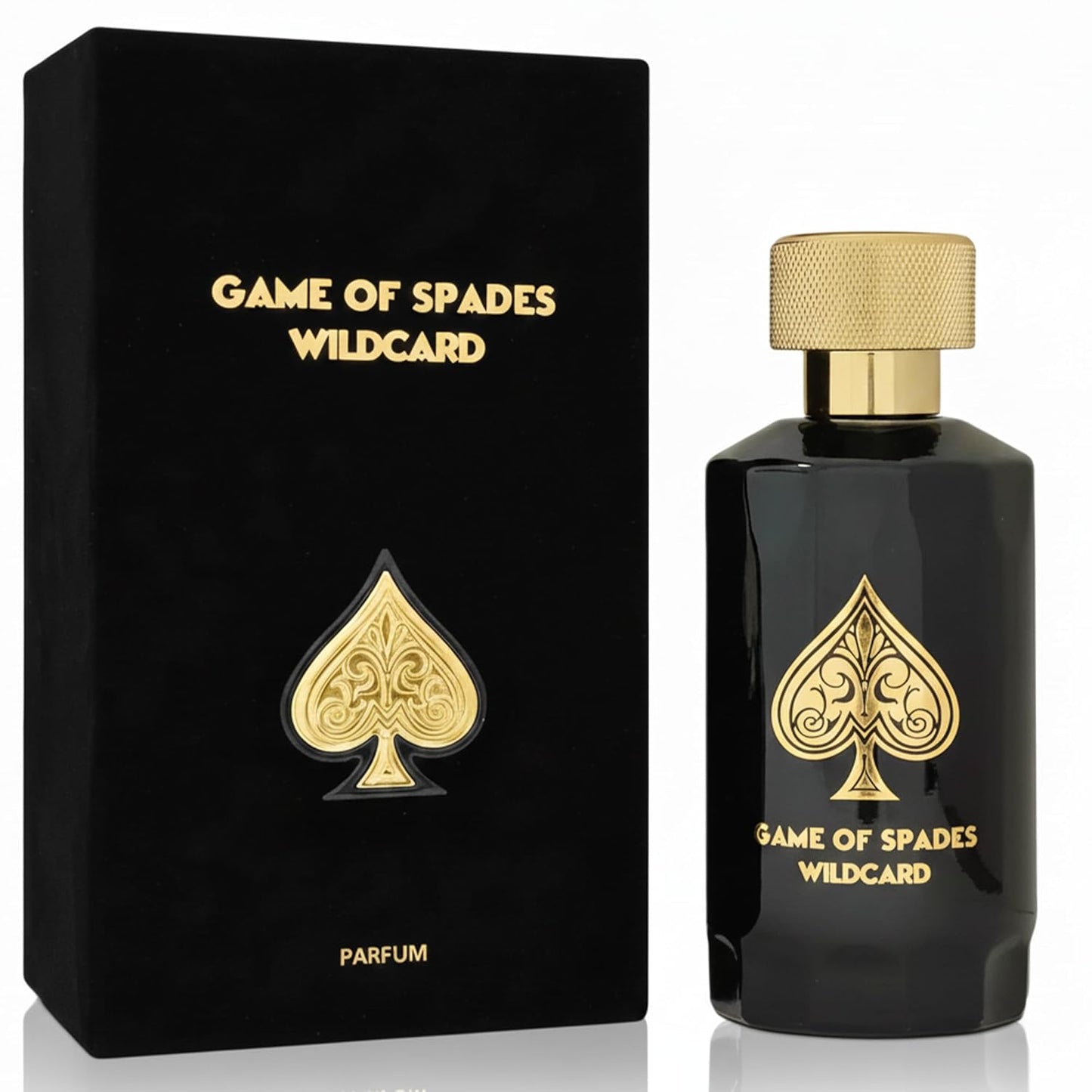 Hot Jo Milano Game of Spades Wildcard Parfum Spray | 3.4 oz (100ml) | Vanilla, Apple, Tonka, Oud Wood, Bergamot Scent | Long Lasting Fragrance for Men