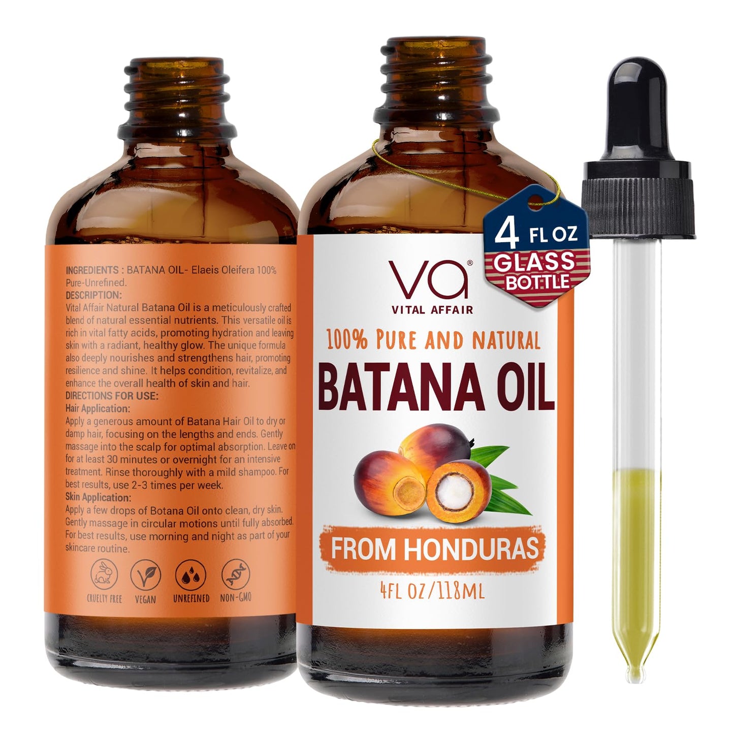 HotBlend Of Pure Rosemary Oil For Hair Growth With Castor, Batana, Jojoba Oil-Infused With Biotin & Vitamin E-Blend of Effective Hair Oils for Hair Growth-Strengthening Treatment-By Vital Affair-6 Fl Oz