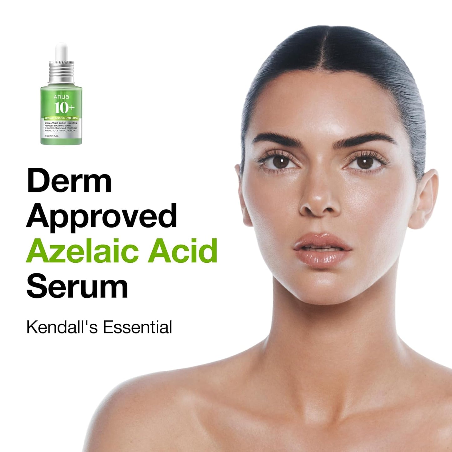 HotAnua Azelaic Acid 10 Hyaluron Redness Soothing Serum, Facial Serum for Blemish-Prone & Oily-Prone Skin, Lightweight & Hydrating Blemish Care, Hyaluronic Acid, Korean Skincare, 1.01 fl oz.
