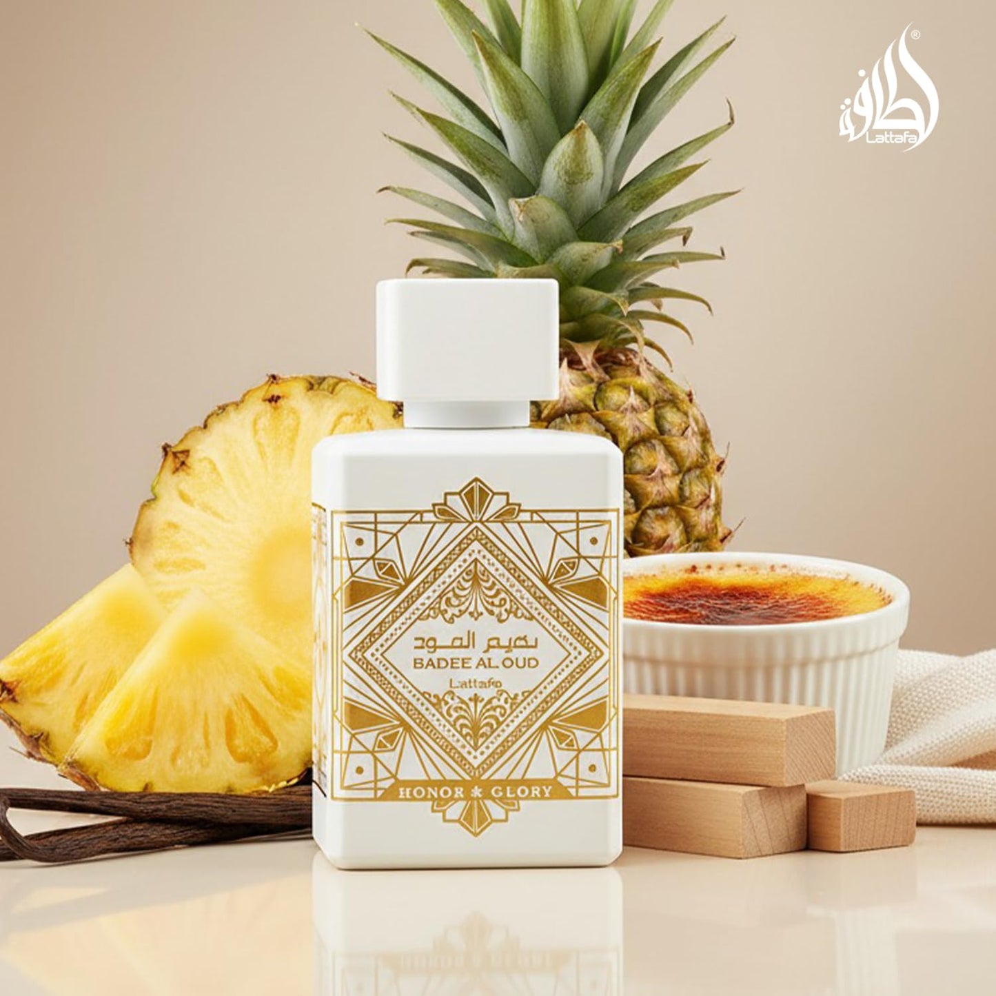 Hot Lattafa Bade'e Al Oud Honor & Glory - Fruity, Vanilla, Warm Spicy, Woody - Eau de Parfum Long-Lasting Fragrance for Unisex, 3.40 Ounce / 100 ml | Long-Lasting Fragrance