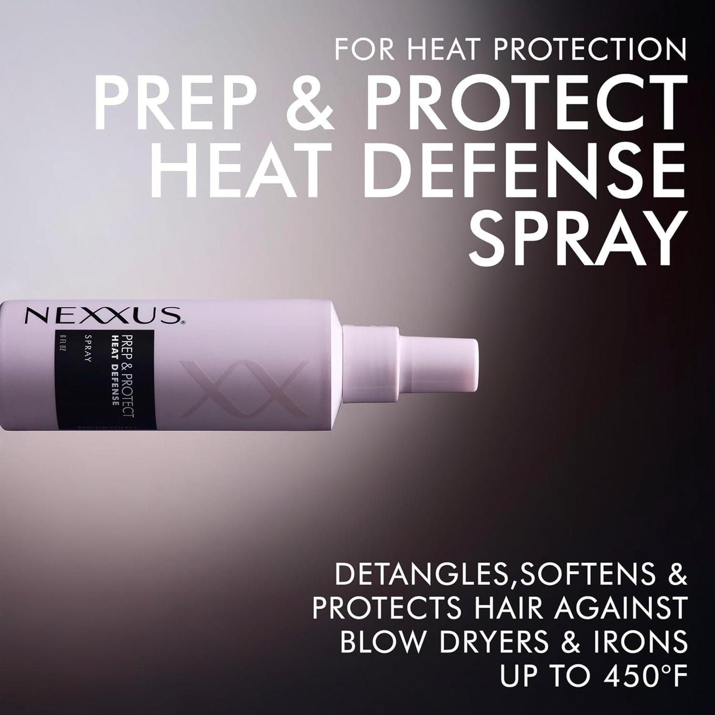 HotNexxus Styling Heat Protectant Nourishing Prep & Protect Heat Defense Spray Heat Protection Spray Powered by Styleprotect Technology 6 oz