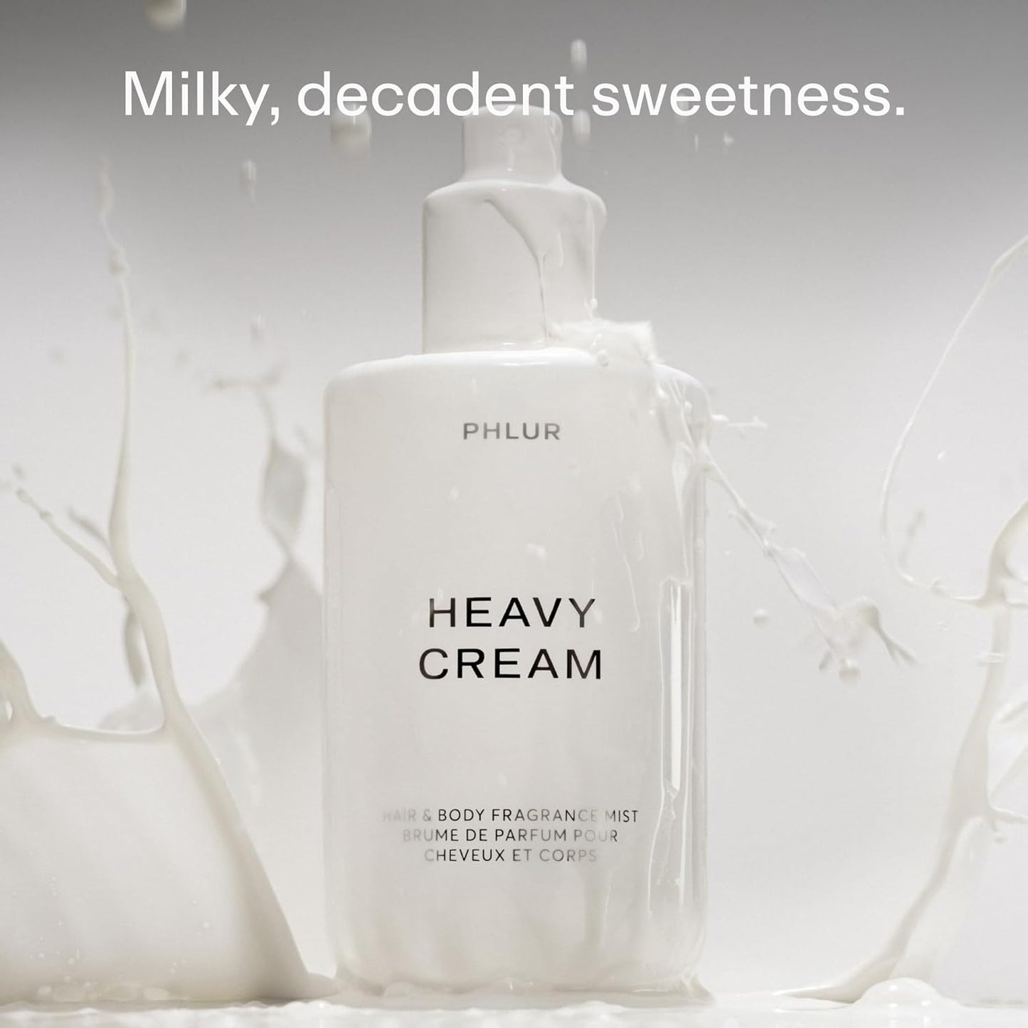 Hot PHLUR Heavy Cream Body Mist, 8 Fl Oz – Hair and Body Perfume for Women | Gourmand Vanilla Body Spray with Marshmallow, Coconut Cream & Citrus Fragrance