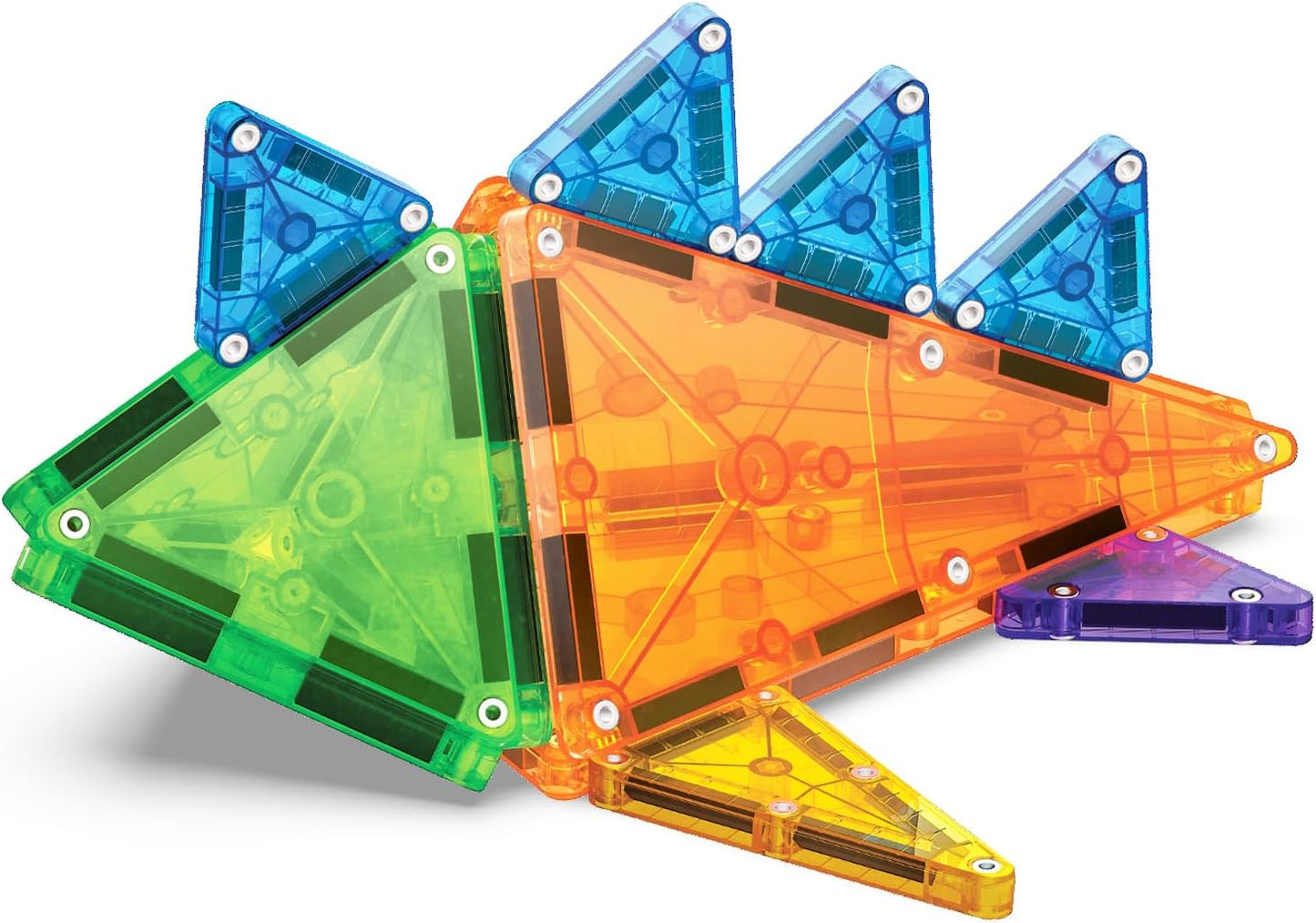 HotMAGNA-TILES® Combo 46-Piece Magnetic Construction Set, The Original Magnetic Building Brand