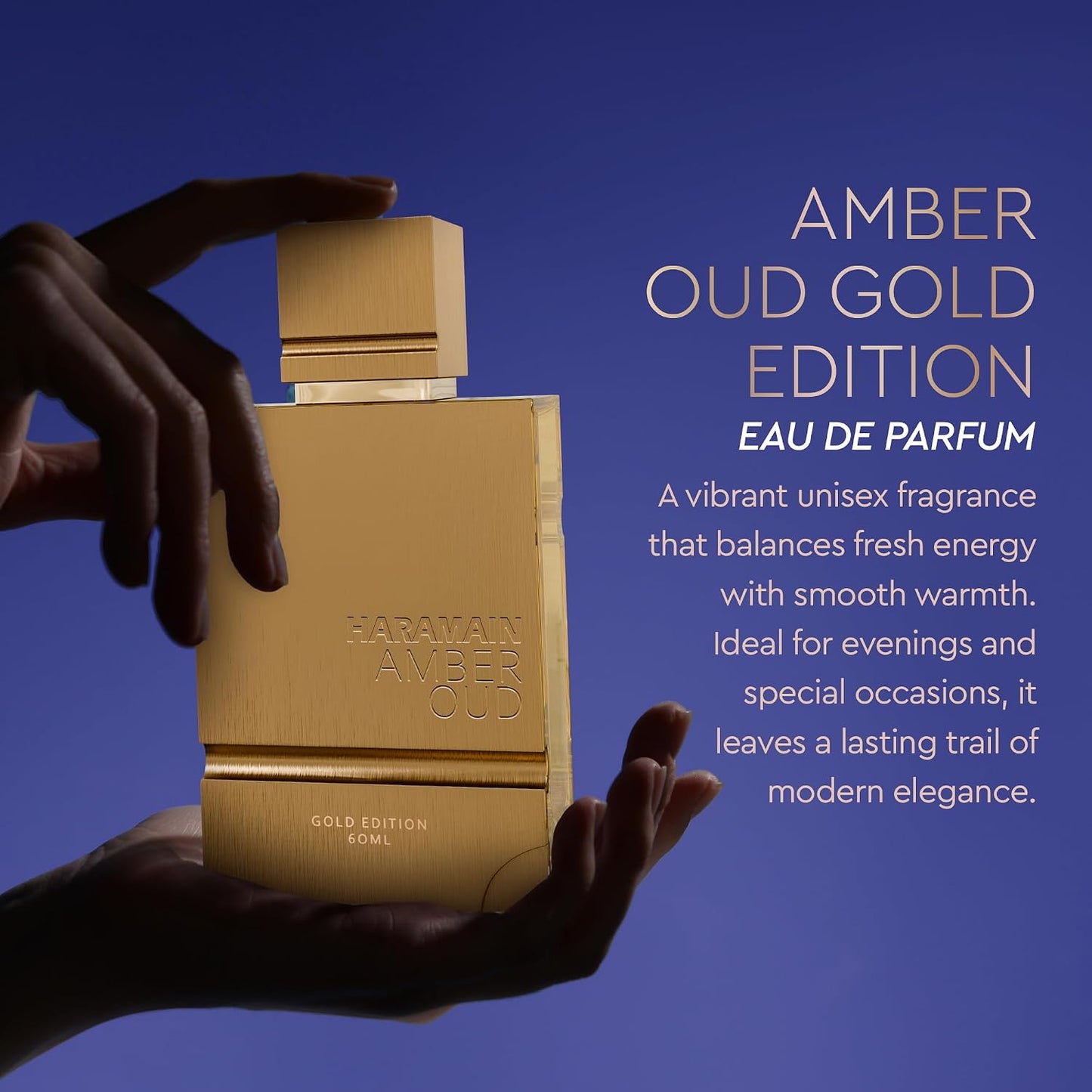 Hot Al Haramain Amber Oud Gold Edition Eau De Parfum Spray 60ml + ATOMIZER – Unisex Perfume Arabian Perfumes for Women & Men – Long-Lasting Sweet Fragrance Arabic Cologne – Men & Women's Gift (2 oz.)