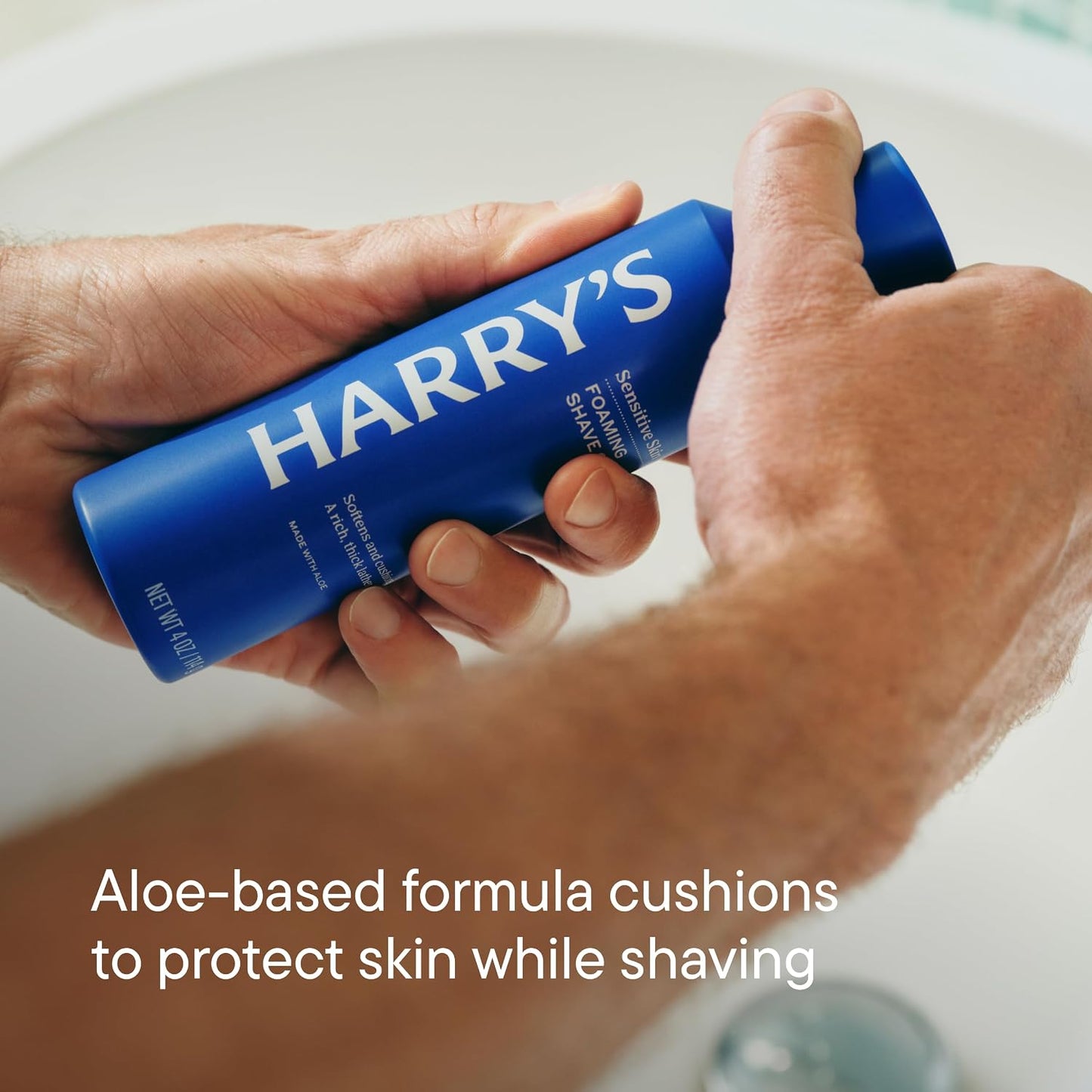 HotHarry's Foaming Shave Gel for Men with Aloe - (3 Pack) 6.7oz - Soothes and Cushions Skin for Shaving - Safe For Sensitive Skin