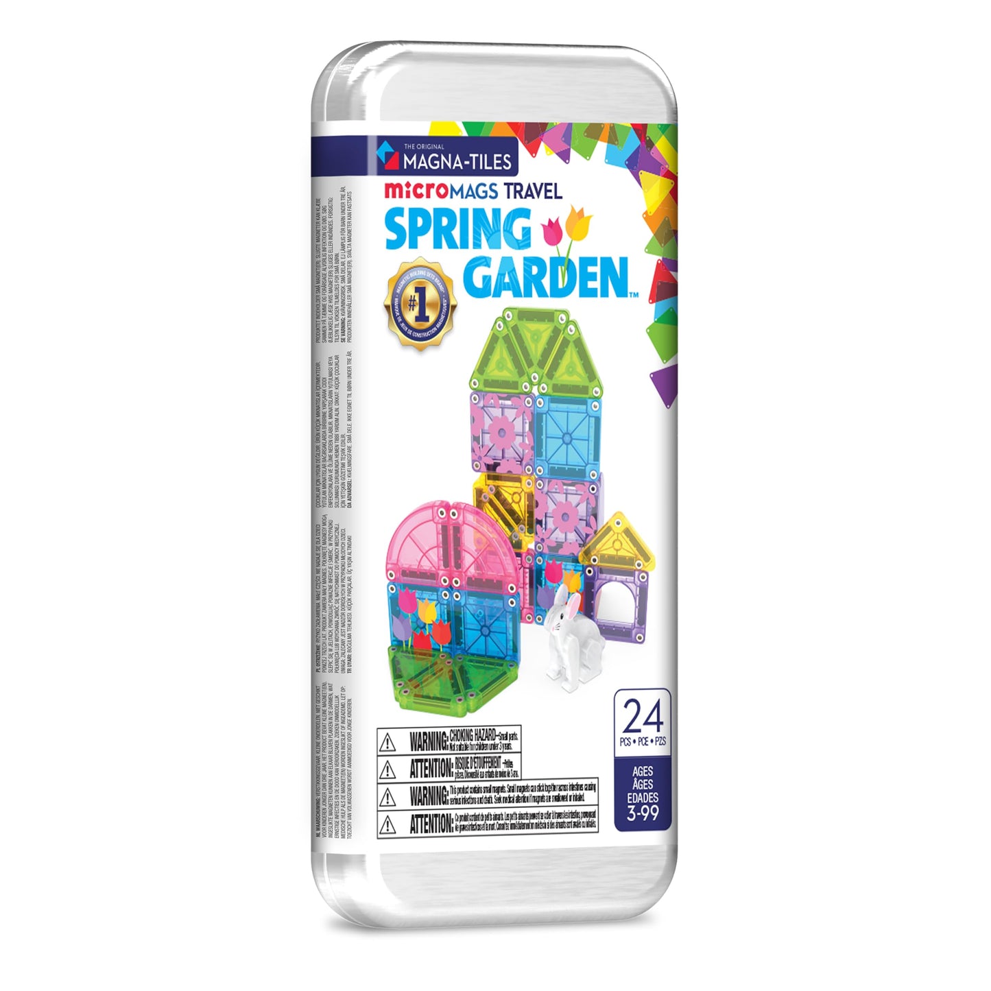 Hot MAGNA-TILES microMAGS 26-Piece Heart to Heart Travel Set, The Original Magnetic Building Brand