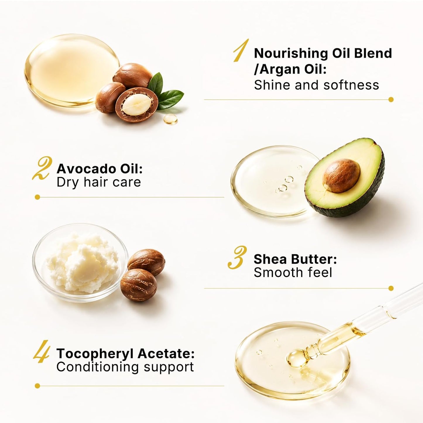 HotKarseell Moroccan Argan Oil for Hair Healing Cold Pressed Weightless Argan Oil Hair Serum for Dry Damaged Hair 50ml