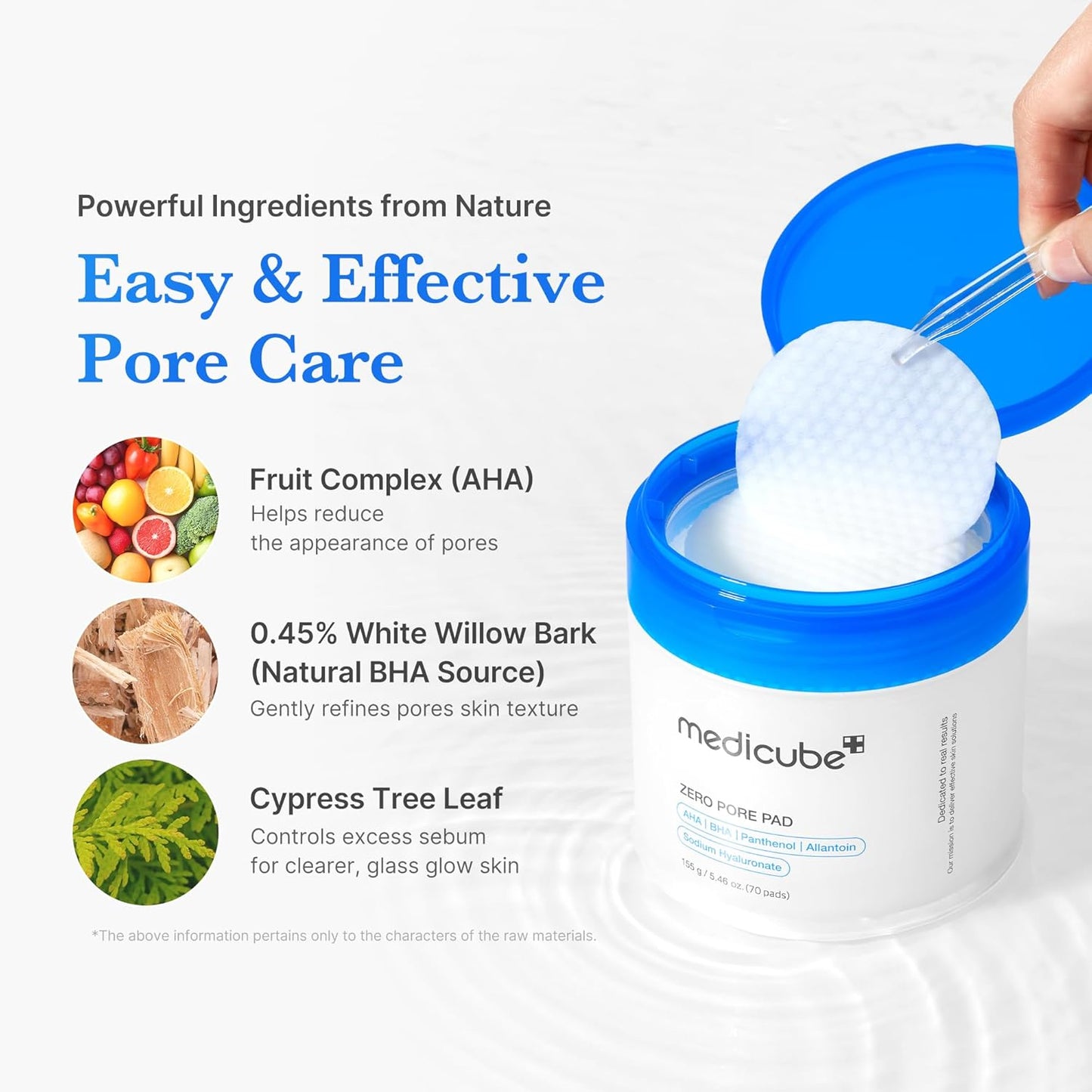 Hotmedicube Toner Pads Zero Pore Pad 2.0 | Dual-Textured Facial Pad for Exfoliation and Pore Care with 4.5% AHA Lactic Acid, 0.45% BHA Salicylic Acid | Ideal for All, Korean Skin Care, 70 Pads (1 Pack)